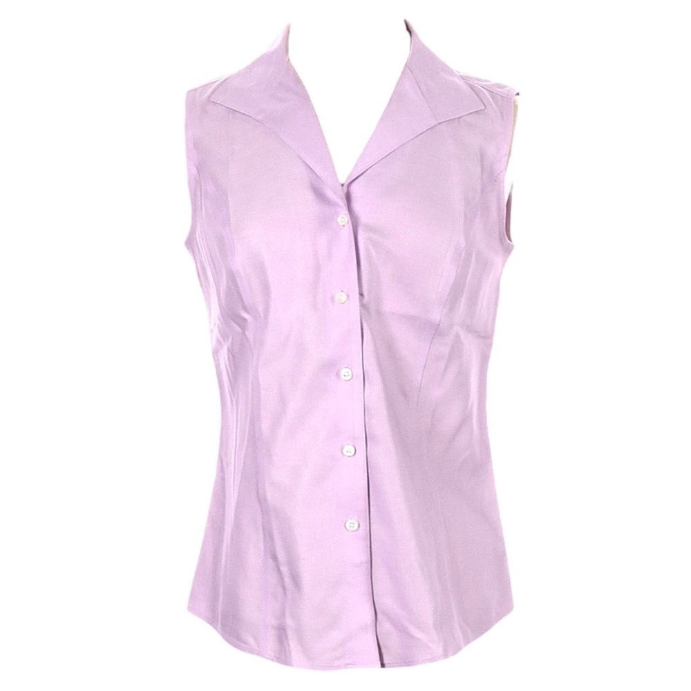 Brooks Brothers Fitted Non-Iron Stretch Cotton Sleeveless Dress Shirt